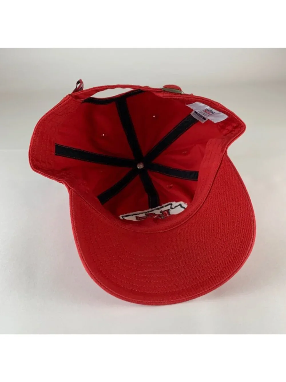 Kansas City Chiefs Red NFL Team Apparel Relaxed Fit Strapback Adjustable Hat